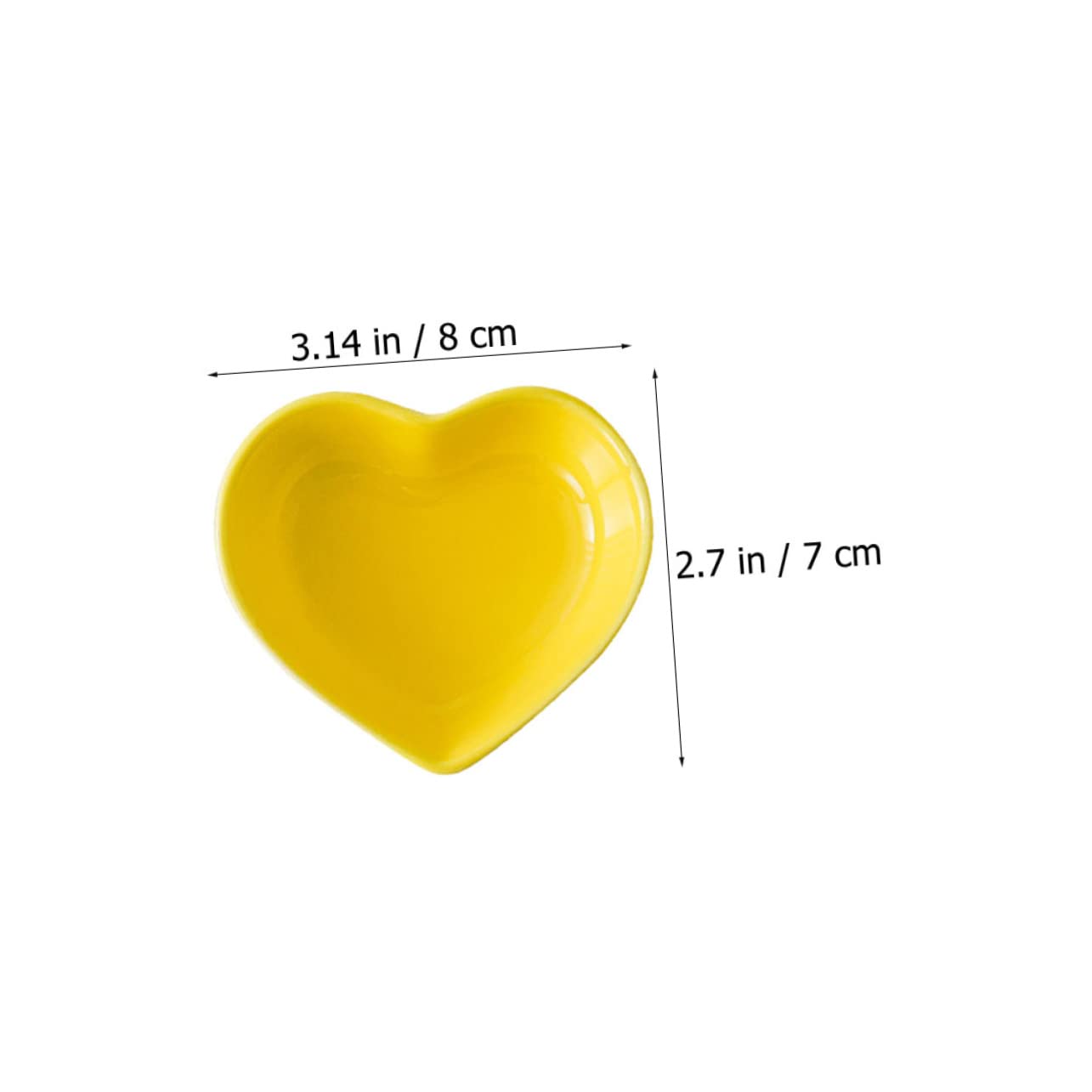 FUNOMOCYA Flavor Sauce Dishes Ceramic Sauce Plates Small Dipping Plates Multifunctional Seasoning Bowls Set of 4 Random Color