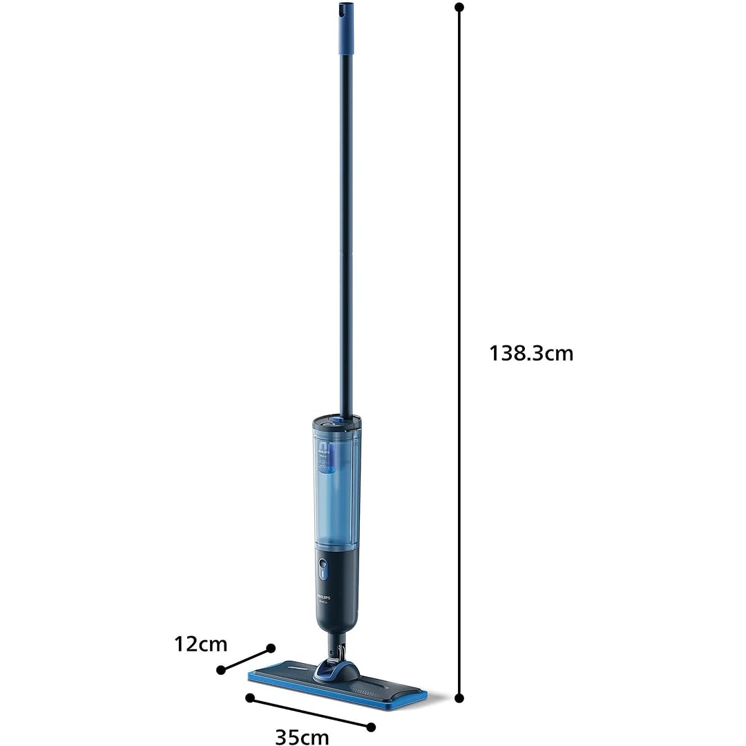 Philips OneUp 3000 Series elektrischer Wischmopp - 2X sauberere Böden², 2X schnelleres Wischen, kabellos mit 360° Drehgelenk, waschbare Wiederverwendbare Pads, langanhaltender Akku (XV3101/01 | inkl. 1 Pad, kabellos, 360° Drehgelenk, 2x schnelleres Wische