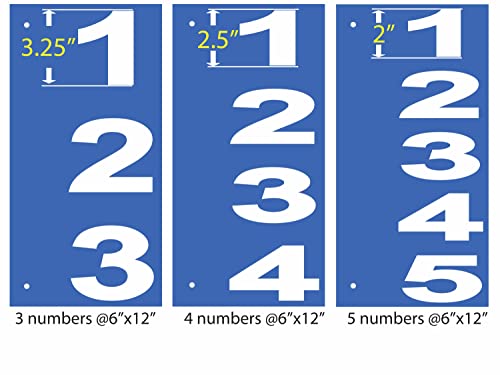 image for MACNITO Custom 911 Reflective Address Sign - very highly visible in th