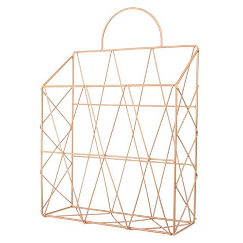 Classeur Porte-revues de Style Nordique, classeur de Livres, Support de Bureau, étagère Suspendue Classeur (Couleur : Gold)