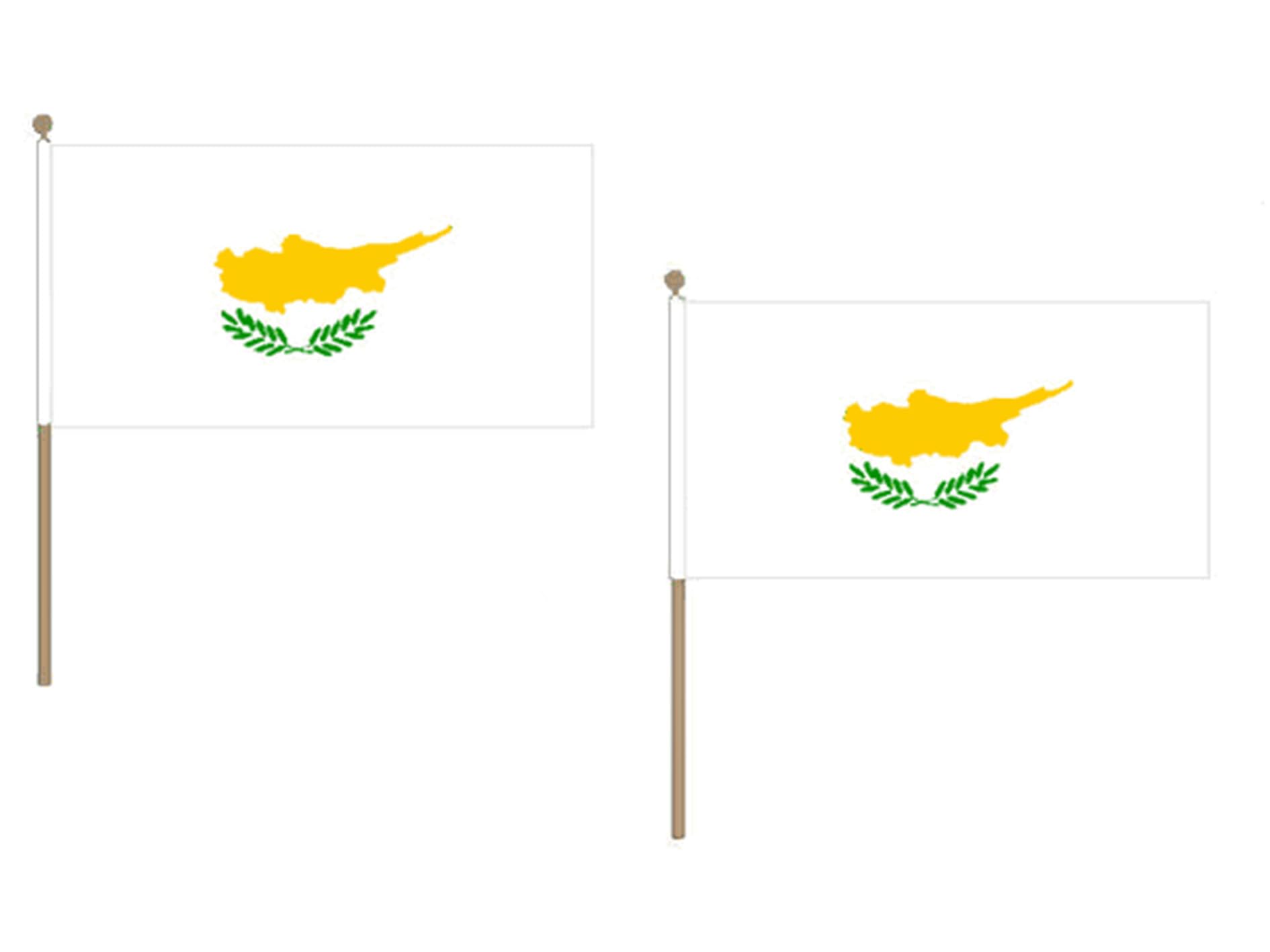 Drapeau Chypre 45x30cm idéal pour décorer une table de fête ou un rassemblement culturel
