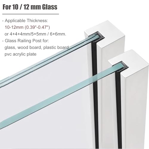 Poteau de garde-corps carré en acier inoxydable de haute qualité pour balcon