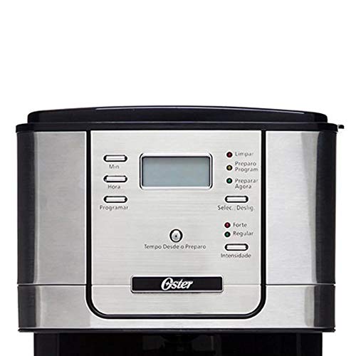 Cafeteira Oster Programável Flavor 127v Prata 1,8L com Filtro Permanente de Nylon