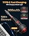 PENTASPI 3.6V Cordless Screwdriver Set, Electric Screwdriver, Electric Ball Grip, 3N.m/10N.m MAX, Rechargeable Repair Tool Kit with Type-C Charging, 280 RPM, LED Light for Furniture, Electronics, DIY
