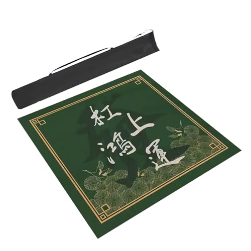 Tapete para mesa de Mahjong antideslizante verde