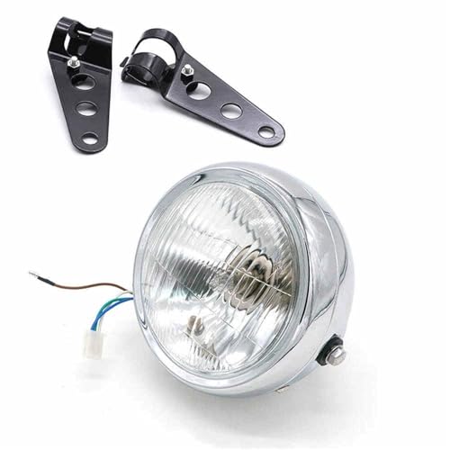 Phare moto 5.75 pouces optique halogène chrome de qualité supérieure pour Shadow et CB600