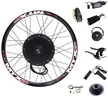NBPOWER 135mm Dropout Rear 72V 2000W Rear Wheel Motor, 70-75km/h 2000W Electric Bike Kit,72V 45A sine Wave Dual Mode Controller with Mutifunction SW900 Display,Electric Bicycle Conversion Kit