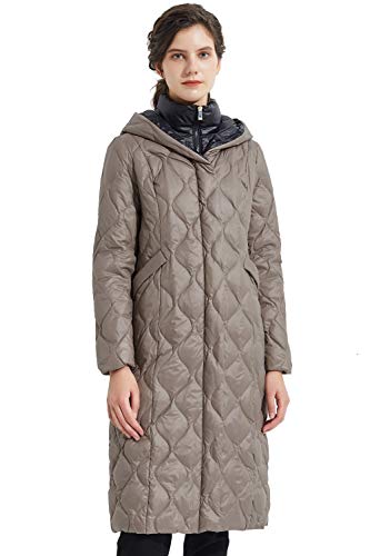 Orolay Damen Daunenmantel Lang Steppjacke mit abzippbarer Inner Knopfleiste...