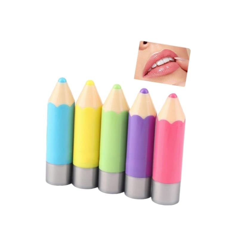 Crayon-Shaped Lip Balm Set – Fun & Colorful Moisturizing Lip Care for Dry Lips (Pack of 5)-picture-27