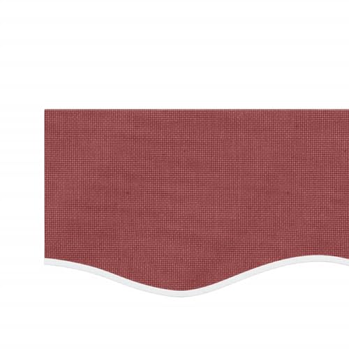 Tissu de Lambrequin Imperméable en Polyester PU Bordeaux pour Store Extérieur