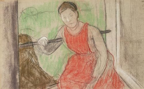 Pintura sobre lienzo Donna alla finestra de Edgar Degas acabado premium decorativo 60x90cm
