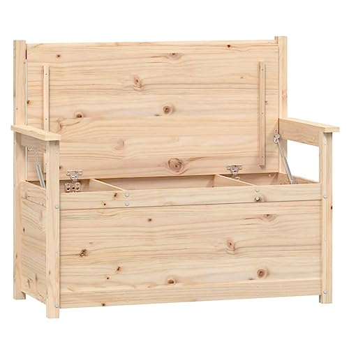Banc en pin massif robuste et durable à dossier boisé - 7