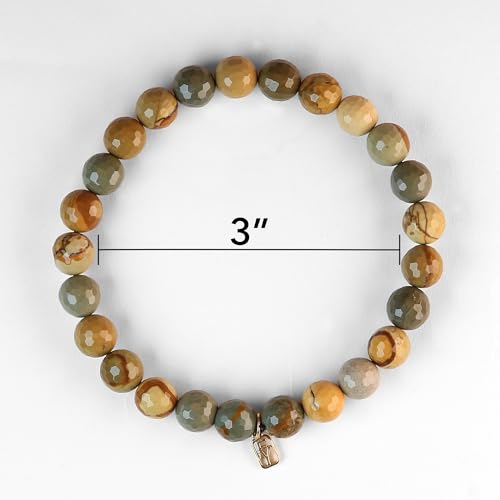 Wild Horse Jasper 6mm Gemstone Men's Bracelet2