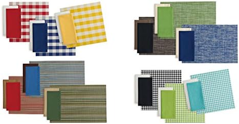 DII PVC Tabletop Collection Placemat Set, Rectangle, 13x17.25, Fig Green, 6 Piece - Image 8