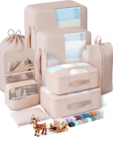 Veken 8 Set Packing Cubes, Christmas Gifts for Women Mom