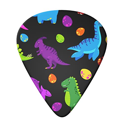 FUCVNPZ Lot de 6 médiators en celluloïd, motif dinosaure, fins, moyens et lourds pour guitares acoustiques, électriques… - Les Beatles, Paul McCartney, John Lennon, RIngo Starr, George Harrison FUCVNPZ Lot de 6 médiators en celluloïd, motif dinosaure, fins, moyens et lourds pour guitares acoustiques, électriques… – Image 4