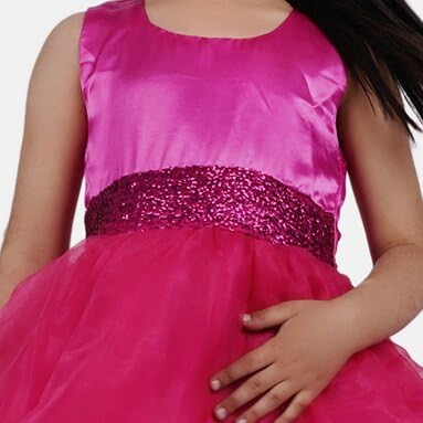 Image of Kids Dresses Baby Girls' A-Line Weddings Festivals Organza Sequins with Cotton Fit and Flair Ball Gown
