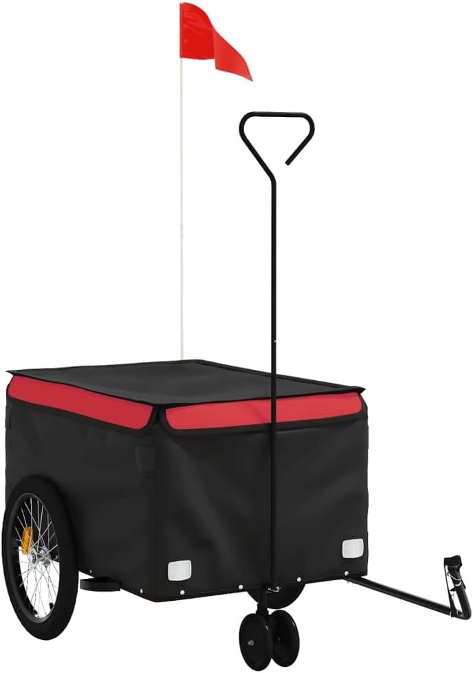 AIJUUKJP この商品- バイクトレーラー ブラックとレッド 30kg
