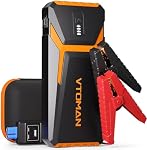 VTOMAN V10 Pro 4500A Jump Starter, Démarreur de voiture portable (Tous gaz, 10.0L Moteur diesel) 12V Boîte de saut au lithium, Jumper de batterie de voiture avec charge rapide de type C, Batterie Booster Power Pack, LED Lumières