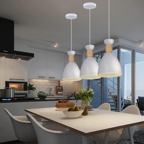 Image of DarkVision White Hanging Lights for Living Room /Pendant Lights for Ceiling /Hanging Lamps for Home Decoration /Ceiling Light for Living Room /Decorative Hanging Lights,Metal (Without Bulb) (HL White)