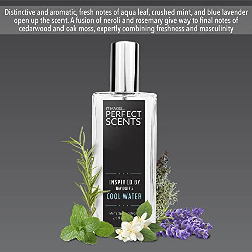 Perfect Scents Fragrances | Inspired By Davidoff's Cool Water | Men’s Eau De Toilette | Vegan, Paraben Free, Phthalate Free | Never Tested On Animals | 2.5 Fluid Ounces #TOP5