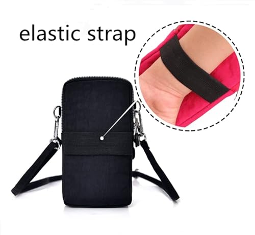 Bolsa tiracolo para celular para Samsung Galaxy S20 FE, A11 A12 A21 A20S A21S A32 A42 A51 A52 A71 A72 A10S A50, Note 20 Ultra, S20 S21 Ultra Plus, LG Velvet V60 K51 Moto G Power Stylus (Preto)