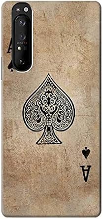 R2928 Vintage Spades Ace Card Case Cover for Sony Xperia 1 III