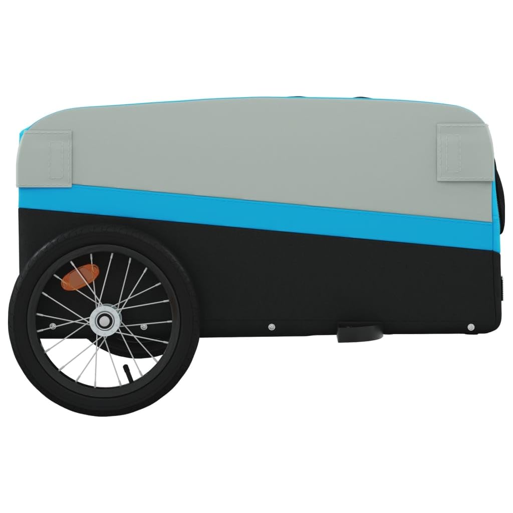 Solivagant Remorque de vélo Noir et Bleu 45 kg Fer,(7.8 KG)