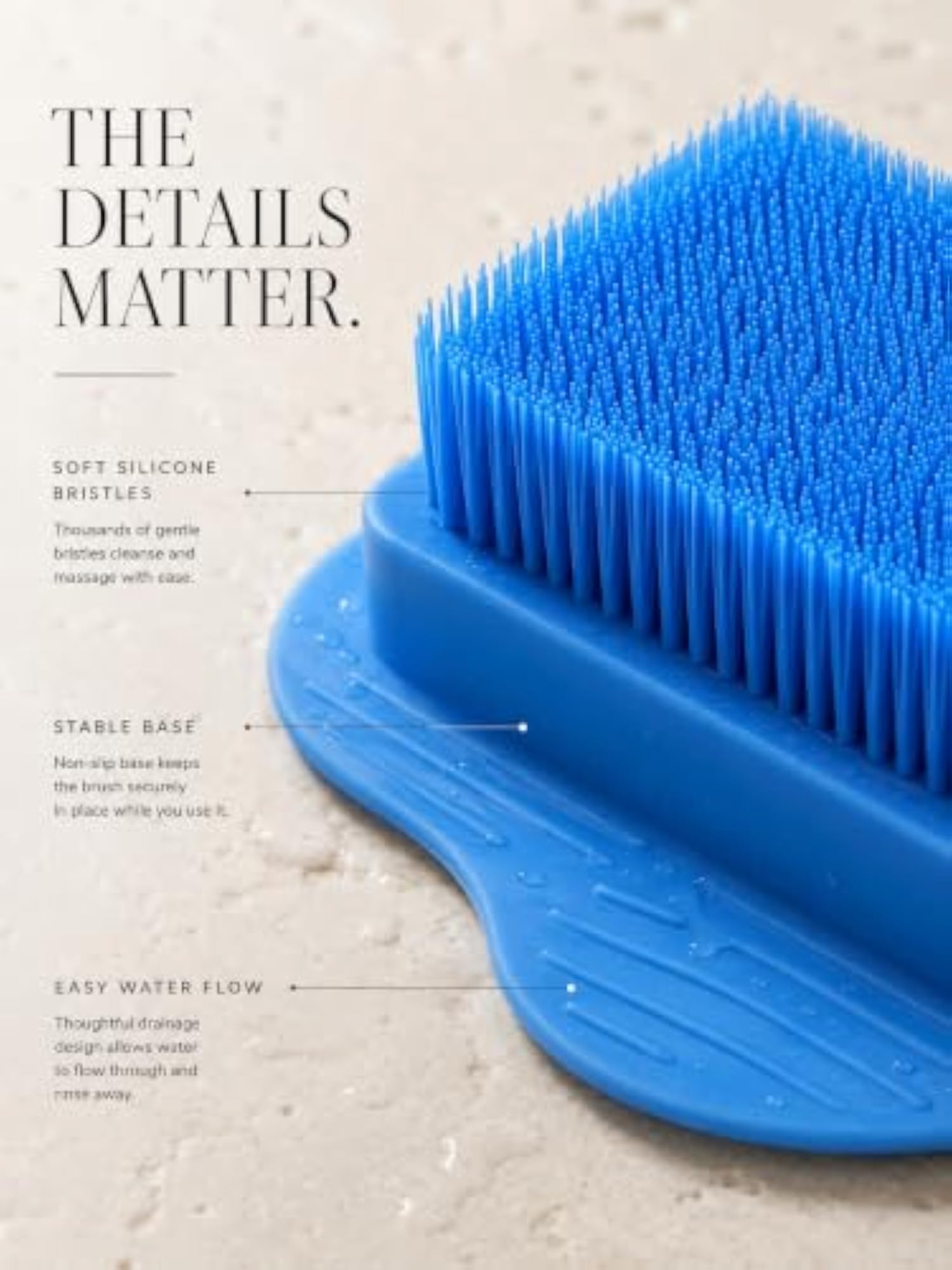 Premium Silicone Shower Foot Scrubber Mat with Suction Cups