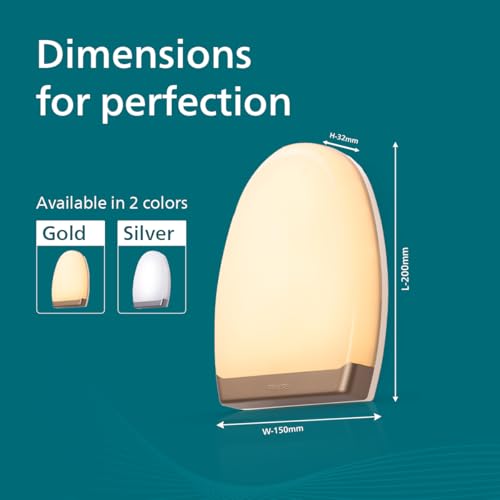 Image of Philips 12W 3 Colours in 1 Decorative Wall Light | Dawn Gold Scene Switch Wall Light for Decoration | Colour : Tunable White, Pack of 6