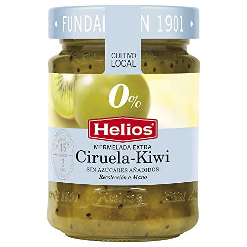 Mermelada 0% Ciruela y Kiwi HELIOS - 280 gr./ Ud. Pack 6 Uds. Sin gluten