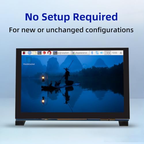 Image of 5 Inch Raspberry Pi Touchscreen, 800x480 DSI IPS LCD Display, 5-Point Touch Capacitive Screen, Monitor for Raspberry Pi 5 /4B /3B+ /3B /B+ /A+, Driver-Free