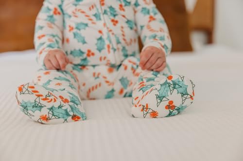 Image of Copper Pearl Baby Zip-Up Footie Pajamas - Soft Stretchy Sleep and Play Footies for Boys and Girls
