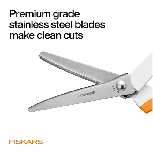 Fiskars 9.5" SoftGrip Pinking Shears for Fabric Cutting w/ Ergonomic Handle - image 4