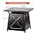 OutVue 28" Propane Fire Pit Table,Gas Fire Pits Table for Outside,50000 BTU Propane Fire Pit with Lid &Lava Rocks,Gas Firepit for Garden,Yard (Black)