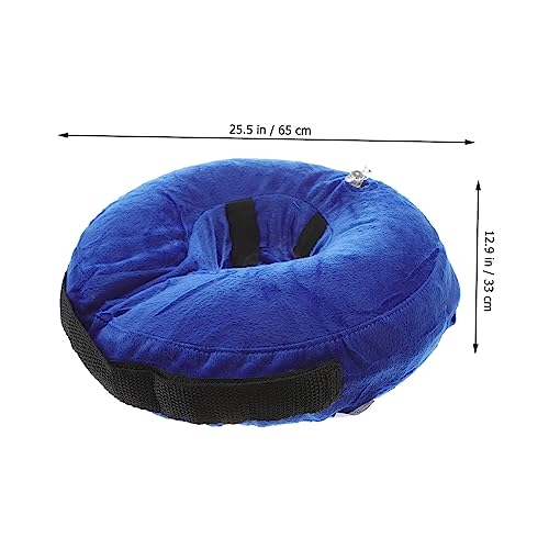 Cono protector ajustable y collar inflable para mascotas perros grandes postoperatorio 5