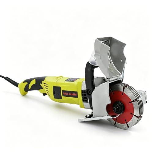 Image of 4000W Electric Wall Chaser Wall Grooving Machine Brick Slotting Channels Cutter Concrete Slotting Machine 6000r/min 30mm Adjustable Depth and Width 5pcs 120mm Saw Blades