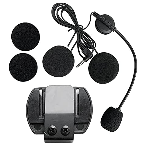Altavoz micrófono y Clip de Montaje para intercomunicador de Motocicleta Cover