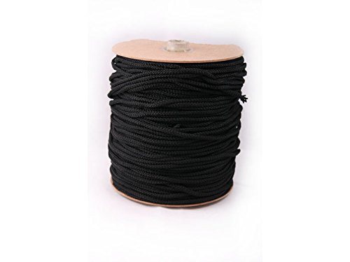 MIXTRADER Polypropylene Rope 6mm Black Various Sizes (30m, Black)