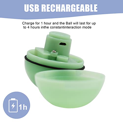 Vetmor Active Rolling Ball For Dogs,Interactive Dog Toys For Entertainment & Stimulation Wicked Active Rolling Ball With 2 Replacement Protective Silicone Cover For Cats And Small Dogs (Green) #TOP3