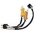 X AUTOHAUX 2Pcs 9003 H4 HB2 LED Headlight Load Resistor Kit Dual 50W 8ohm Anti-flicker Relay Error Free Decoder Warning Canceller Fog Bulbs Harness Adapter