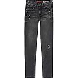 verstellbare Innenbündchen Vingino Girls Jeans Britte Flex fit, Fb. Dark Grey Vintage (Gr. 13/158)