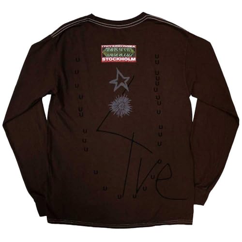 Travis Scott - Unisex Summer Run 2023 Stockholm Long Sleeve T-Shirt, Color Brown, Size: X-Large