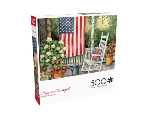 Buffalo Games - Susan Winget - Front Porch Flag - 500 Piece Jigsaw Puzzle #TOP2
