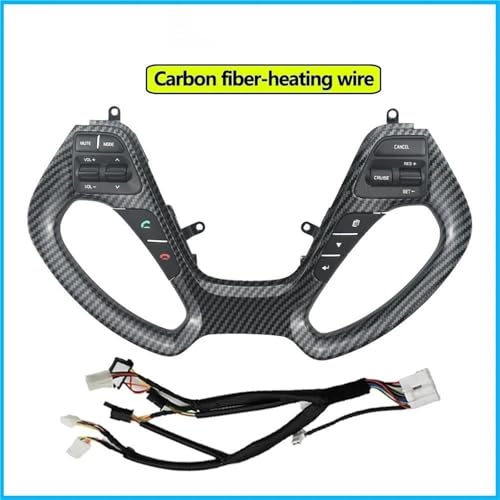 Bouton de Régulateur de Vitesse pour KIA K3 2013-2018 Commande Volant Audio Look Carbone - 2
