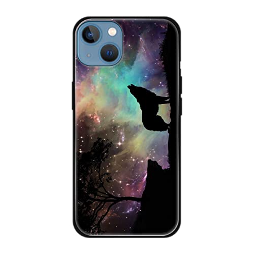Coque iPhone 13 antichoc TPU protection fine motif loup pour téléphone Apple