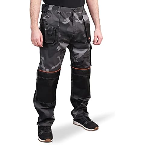 ART.MAS Grey Camou Combat Trousers with Knee Pads Cover