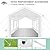 COBIZI 10x20ft Party Tent Heavy Duty Wedding Canopy for Events, 4 Removable Sidewalls, Built-in Sandbag, UV50+, Waterproof, White