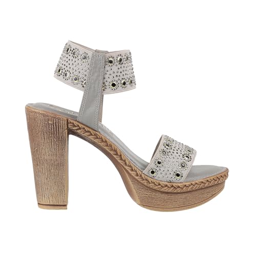 Image of Catwalk womens Cross-strap Shimmer Sandal