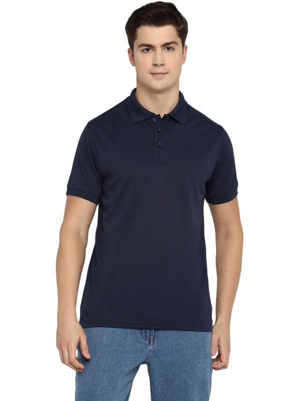 Image of Southern Alps Polo Collar T-Shirt with Moisture Wicking for Men